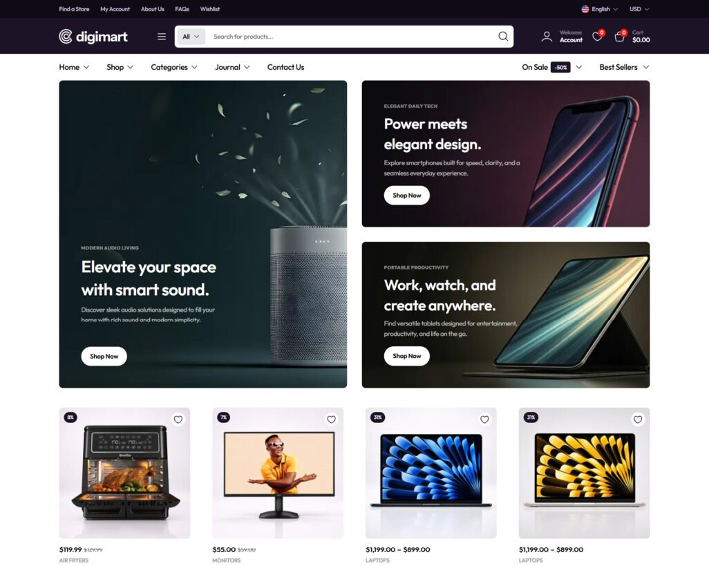 Digimart – Electronics Store Template