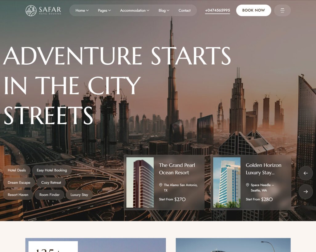 Safar – Hotel & Resort Booking