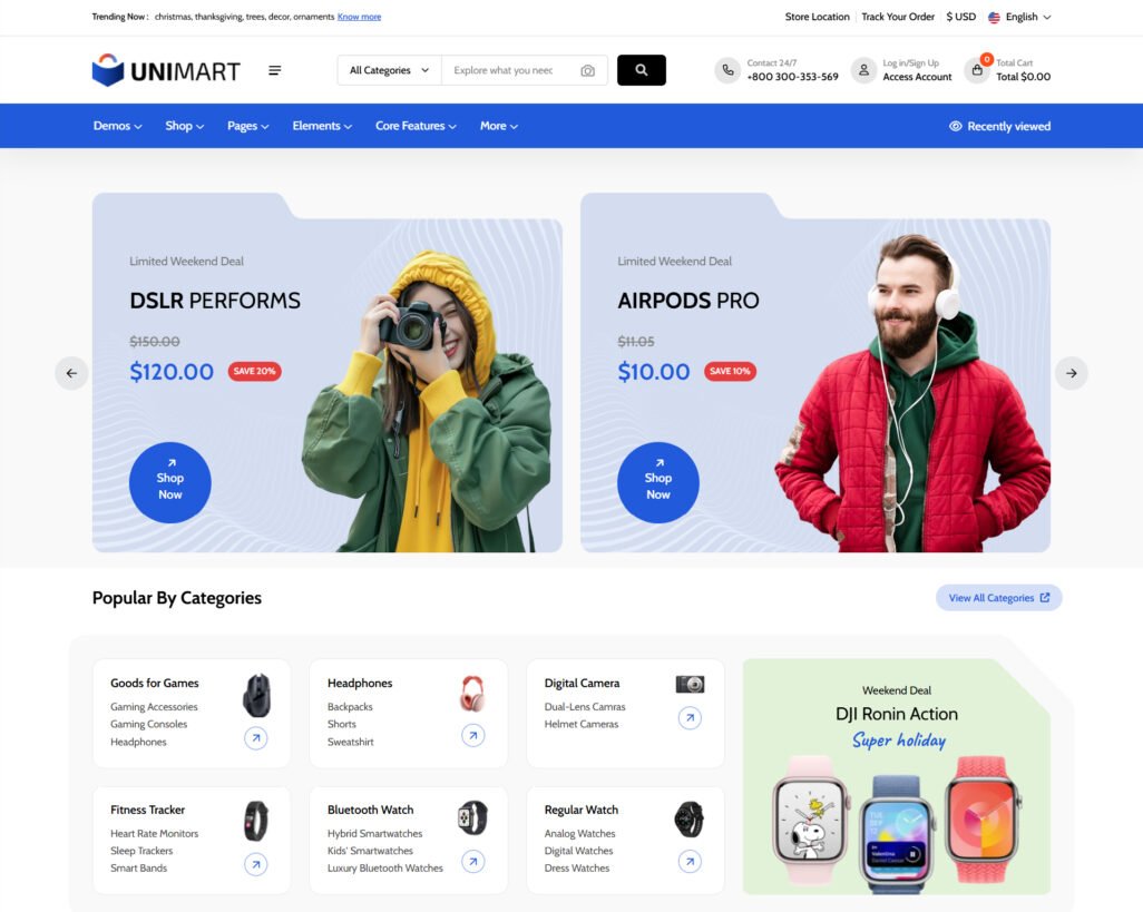 Unimart – Multipurpose E-commerce