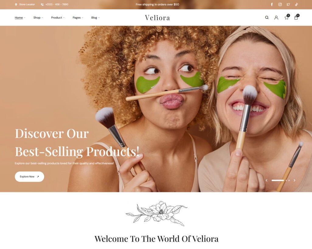 Veliora – Beauty Care & Cosmetics Shop